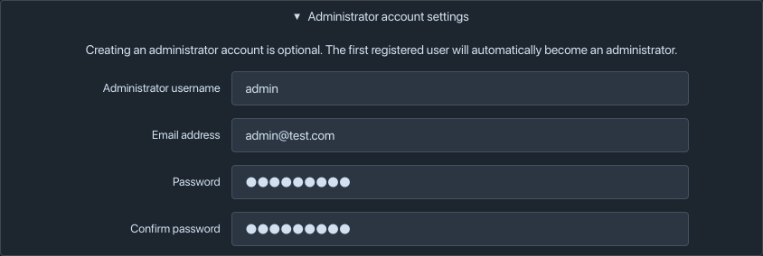 administrator account