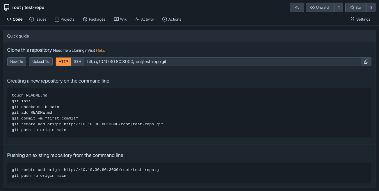 repo created