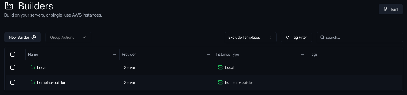 builders list